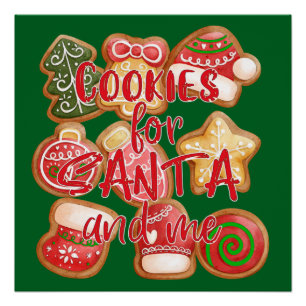 Koekjes voor Kerstmis Perfect Poster