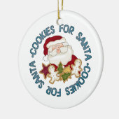 Koekjes voor kerstversiering keramisch ornament (Links)