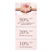 Koekjes voor koffiekoekjes Discount Loyalty Cards  Reclamekaart (Voorkant)