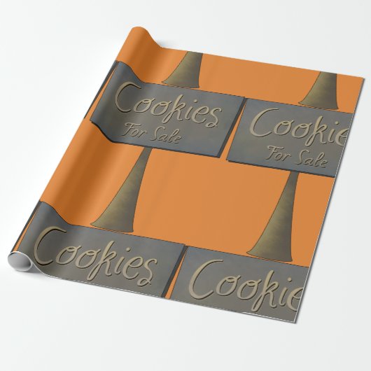 Koekjes voor kooppapier cadeaupapier (Uitgerold)