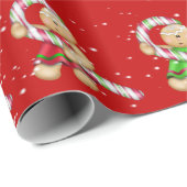 Koekjes voor ontbijtkoek in sneeuwvlokken cadeaupapier (Rol Hoek)