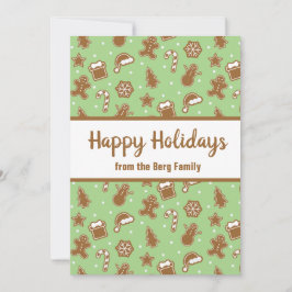 Koekjes voor ontbijtkoek - Vlag voor tuin Feestdagenkaart