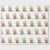 Koekjes voor ontbijtkoeken met snoepriet cadeaupapier (Vlak)