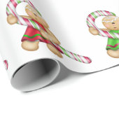 Koekjes voor ontbijtkoeken met snoepriet cadeaupapier (Rol Hoek)