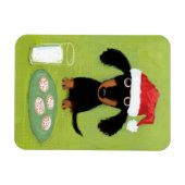 Koekjes voor Santa Dachshund Magneet (Horizontaal)