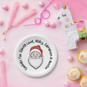 Koekjes voor santa papieren bordje (Feest)