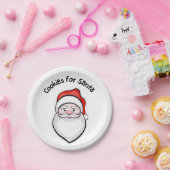 Koekjes voor santa papieren bordje (Feest)