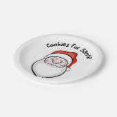 Koekjes voor santa papieren bordje (Gekanteld)