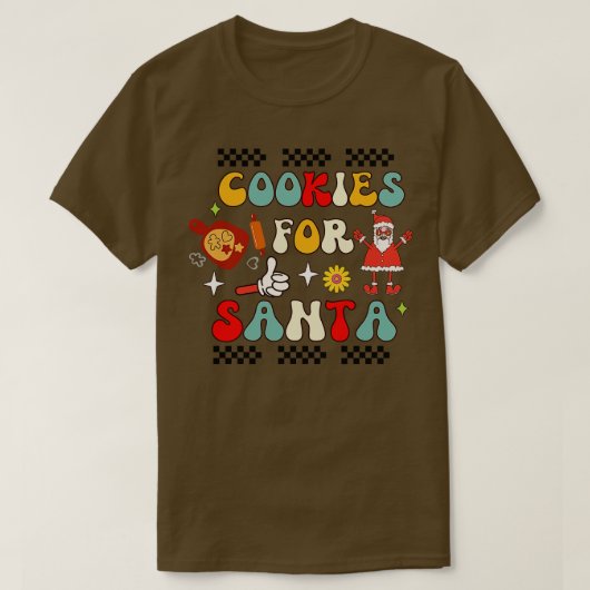 Koekjes voor santa t-shirt (Design voorkant)