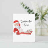 Koekjes voor Sinterklaas op een  Feestdagenkaart (Staand voorkant)