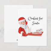 Koekjes voor Sinterklaas op een  Feestdagenkaart (Voorkant / Achterkant)