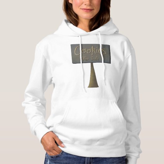 Koekjes voor verkoopbare vrouwen hoodie (Voorkant)
