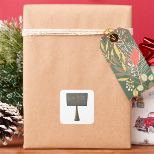 Koekjes voor verkopers vierkante sticker