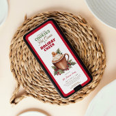 Koekjes warme cacao en feestkerst Kerstmis Kaart