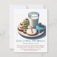 🥛🍪 "Koekjes & Warme Melk Middag" Uitnodiging 🍪