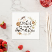 Koekjes zijn gemaakt van Butter en Love Servet (Insitu)