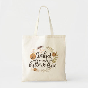 Koekjes zijn gemaakt van Butter en Love Tote Bag