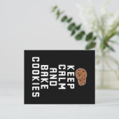 Koekjesbakken Kalm houden en koekjes bakken Briefkaart (Staand voorkant)