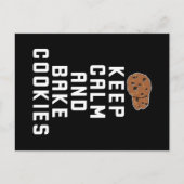 Koekjesbakken Kalm houden en koekjes bakken Briefkaart (Voorkant)
