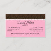 Koekjesbakkerij Visitekaartje (Achterkant)