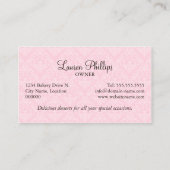 Koekjesbakkerij voor coupures visitekaartje (Achterkant)