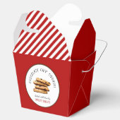 Koekjesbakkers voor chocolade-chips bedankdoosjes (Geopend)