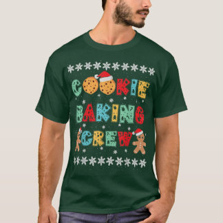 Koekjesbakkersbrood Mannen met kerstPetten T-shirt