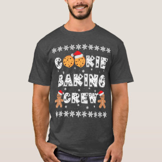 Koekjesbakkersbrood Mannen met kerstPetten T-shirt
