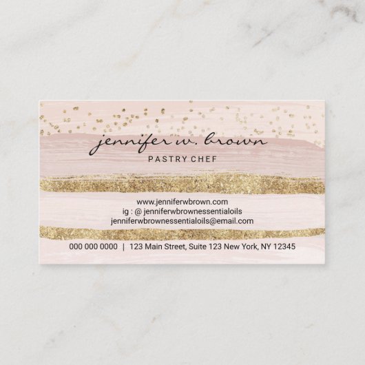 Koekjesbakkersdienst voor de bakkerskoeken van crè visitekaartje (Achterkant)