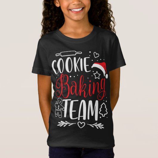 Koekjesbakteam - Kerstkerstman Gingerbre T-shirt (Voorkant)