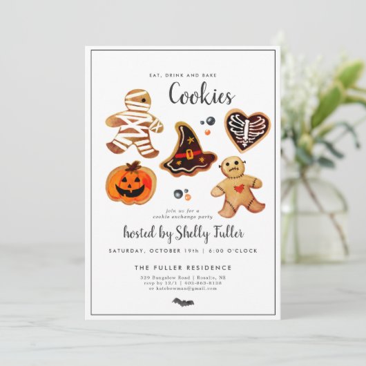 Koekjesbeurs | Halloween Baking Party (Staand voorkant)