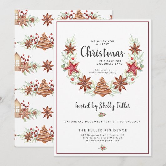 Koekjesbeurs | kerstfeest (Voorkant / Achterkant)