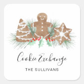 Koekjesbeurs Vierkante Sticker (Voorkant)