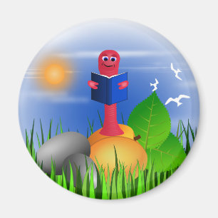 Koekjesboekwereld Kleurrijk Kute Round Magnet