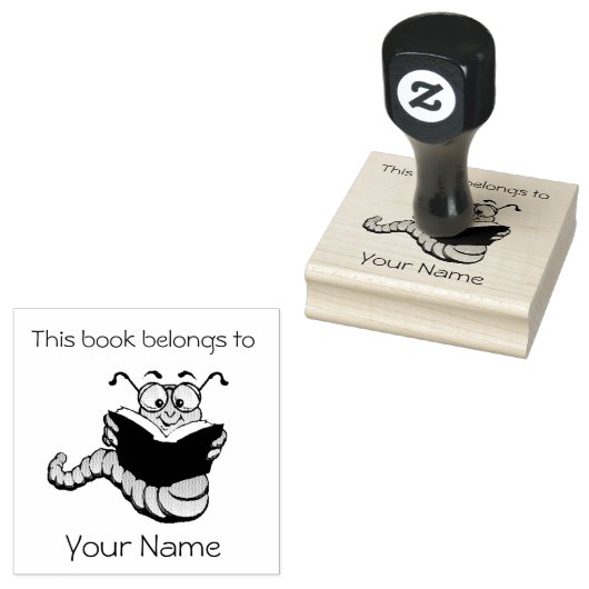 Koekjesbookplaat Ontwerphouten stempel (Gestempeld)