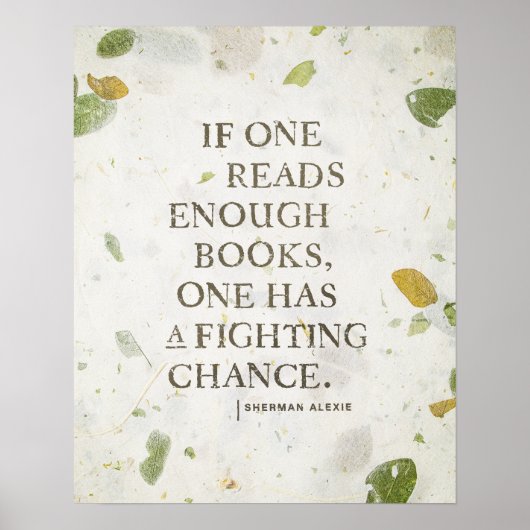 Koekjescitaat van Sherman Alexie Poster (Voorkant)