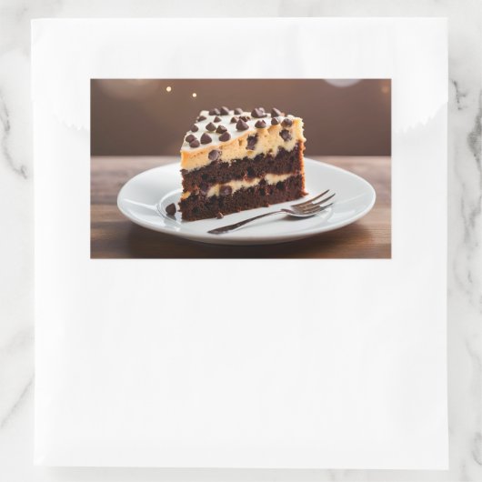 Koekjesdeegcake Rechthoekige Sticker (Tas)