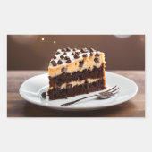 Koekjesdeegcake Rechthoekige Sticker (Voorkant)