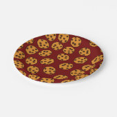 koekjesdruk op borden van bruin papier papieren bordje (Gekanteld)