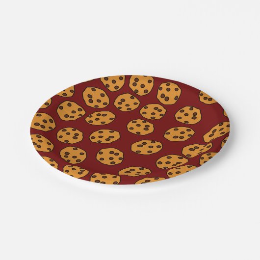 koekjesdruk op borden van bruin papier papieren bordje (Gekanteld)