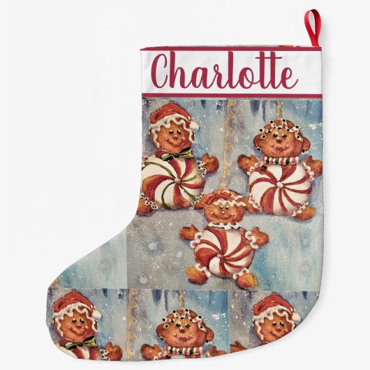 Koekjesfamilie Grote Kerstsok (Achterkant)