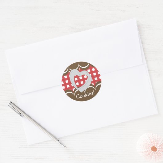 Koekjesfeest! Ronde Sticker (Envelop)