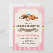 Koekjesfeestuitnodiging Kaart (Voorkant)