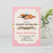 Koekjesfeestuitnodiging Kaart (Staand voorkant)