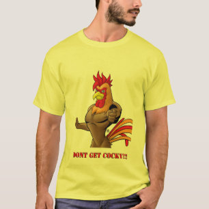Koekjesgele Mannen niet krijgen T-shirt