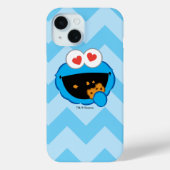 Koekjesglimlachend gezicht met hartvormige ogen Case-Mate iPhone case (Achterkant)