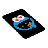 Koekjesglimlachend gezicht met hartvormige ogen magneet (Rechterzijde)