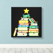 Koekjeskerstboom II Canvas Afdruk (Insitu (Houten vloer))