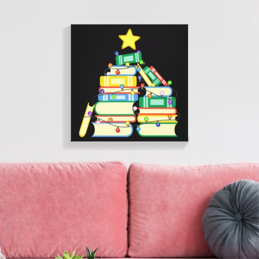 Koekjeskerstboom II Canvas Afdruk (Insitu (Woonkamer))