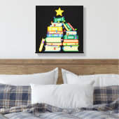 Koekjeskerstboom II Canvas Afdruk (Insitu (Slaapkamer))